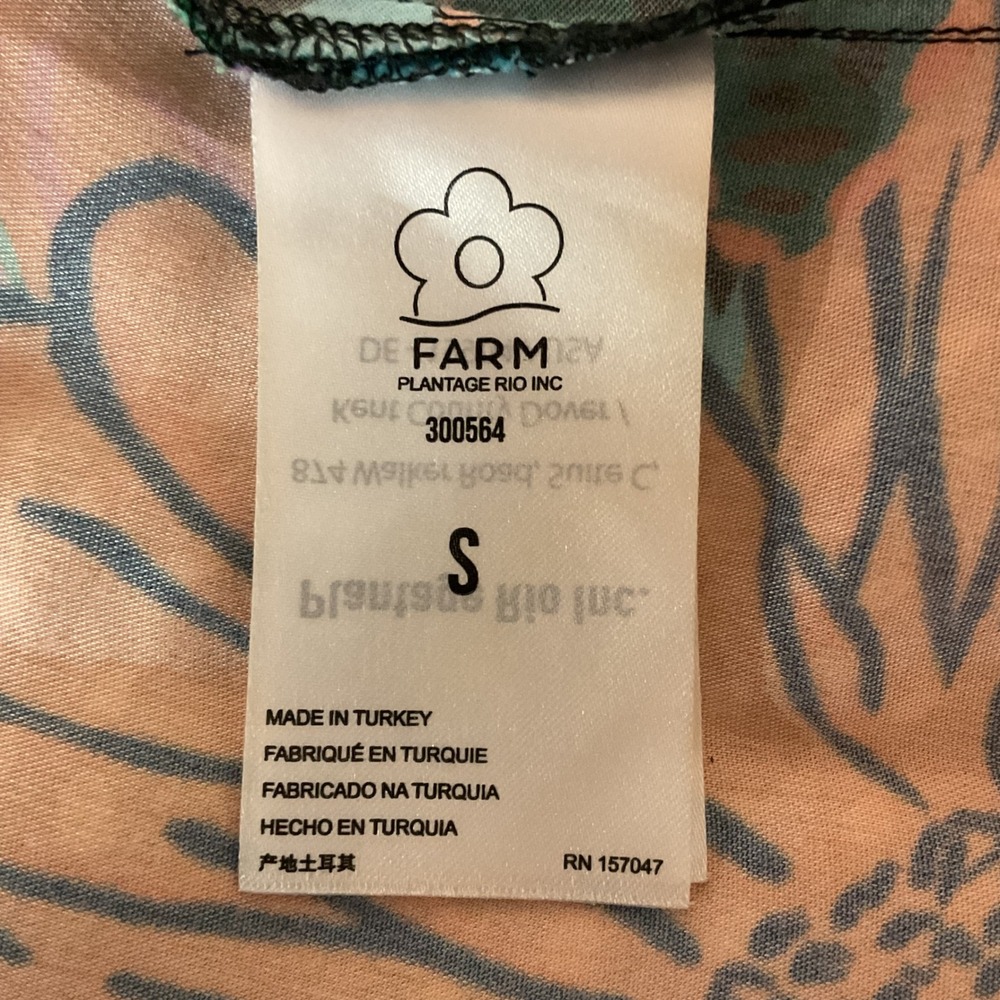 FARM Rio Women's Black Cool Leopards Floral Printed A-line Midi Skirt Size Small - Picture 10 of 12